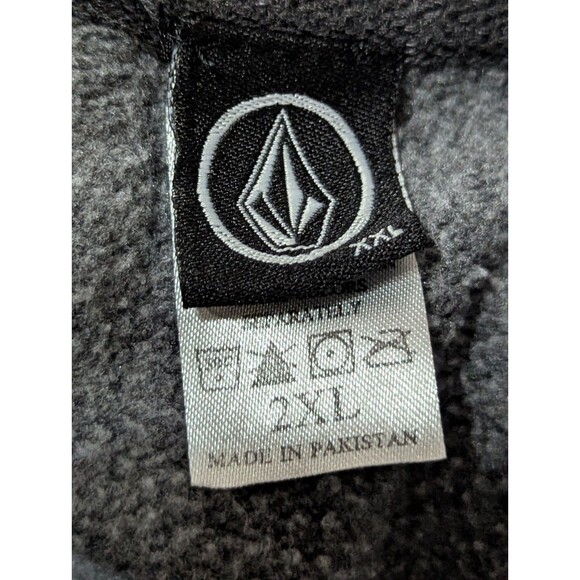 Volcom Classic Sweatshirt Mens 2XL Dark Gray Pullover Logo Graphic L/S Stretch - Picture 5 of 6